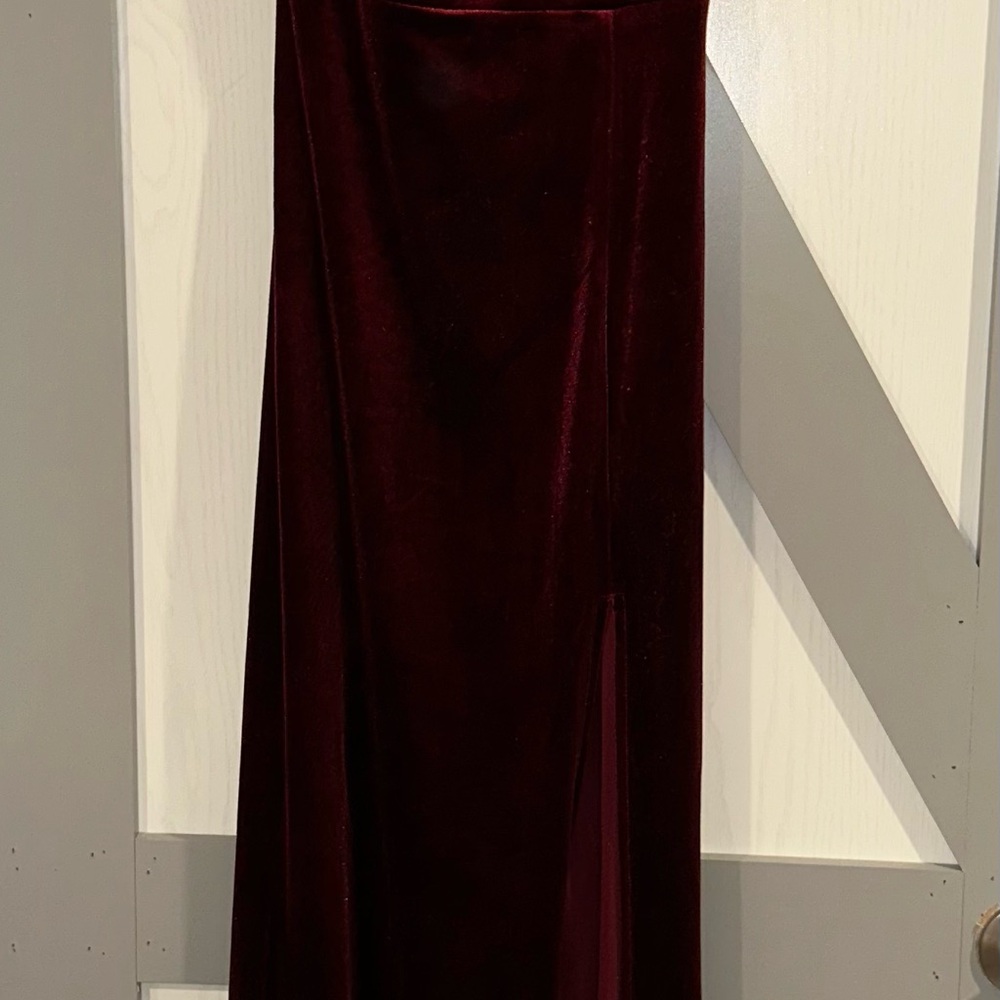 Birdy Grey Deep Red Velvet Dress